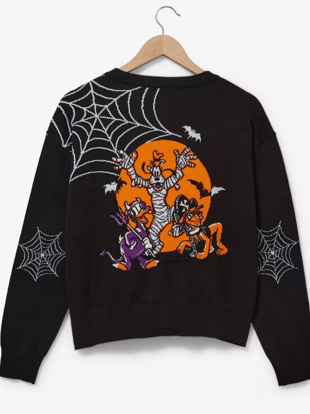 NEW Disney Mickey Mouse and Friends Halloween Glow-in-the-Dark Women’s Cardigan
